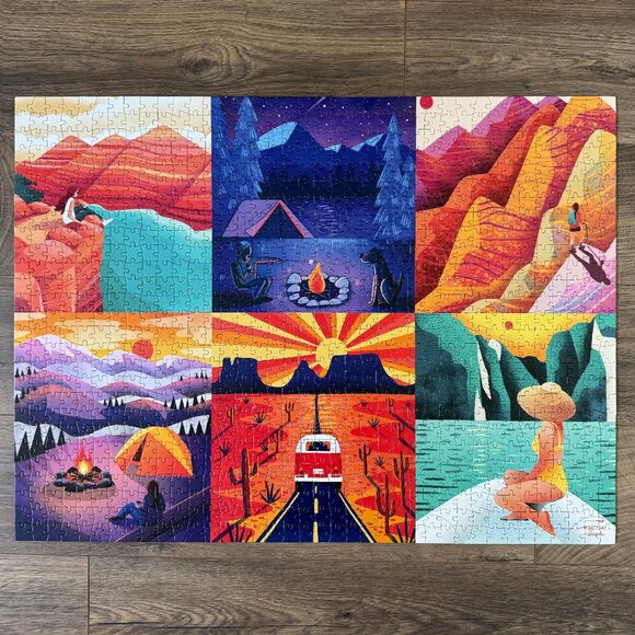 'PLACES YOU WILL GO' PUZZLE - 1,000 PIECES - 6 MINI PUZZLES IN ONE - Picture 2 of 13